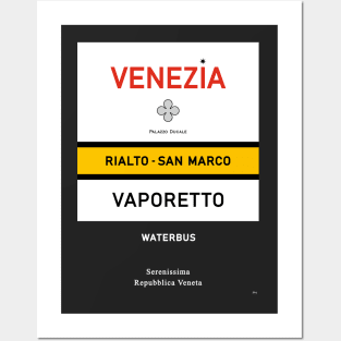 Venise Venezia Vaporetto Water Bus San Marco Rialto Posters and Art